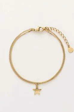 Bracelet Double Minimaliste Avec Charms étoile