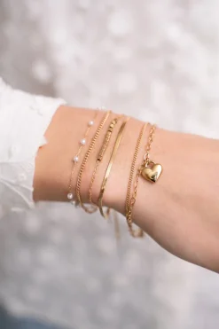 Bracelet Double Minimaliste Avec Carrés