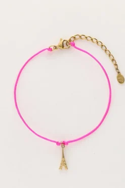 Bracelet En Corde Rose Paris