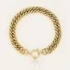 Bracelet Grosse Maille Avec Perle