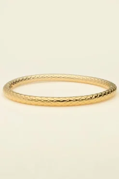 Bracelet Jonc à Motifs Gravés