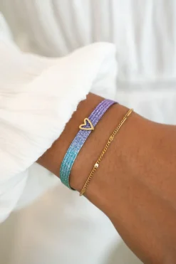 Bracelet élastique D'amour Pailleté Rainbow