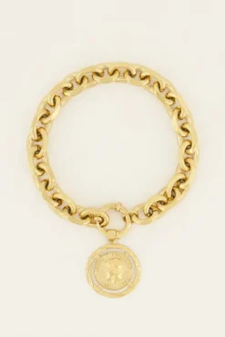 Bracelet Maille Bold Spirit Avec Médaillon