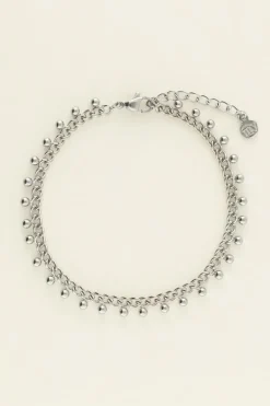 Bracelet Maille Gourmette Avec Billes