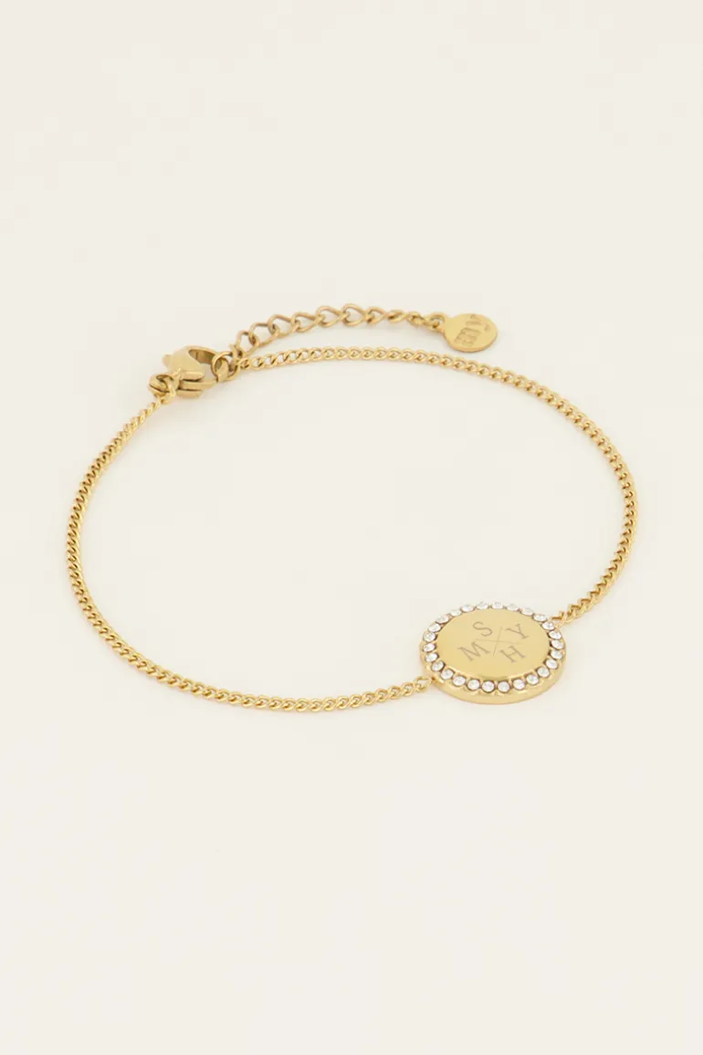 Bracelet Médaillon à Strass Atelier