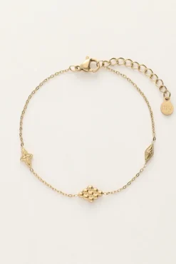 Bracelet Minimaliste à Carreaux