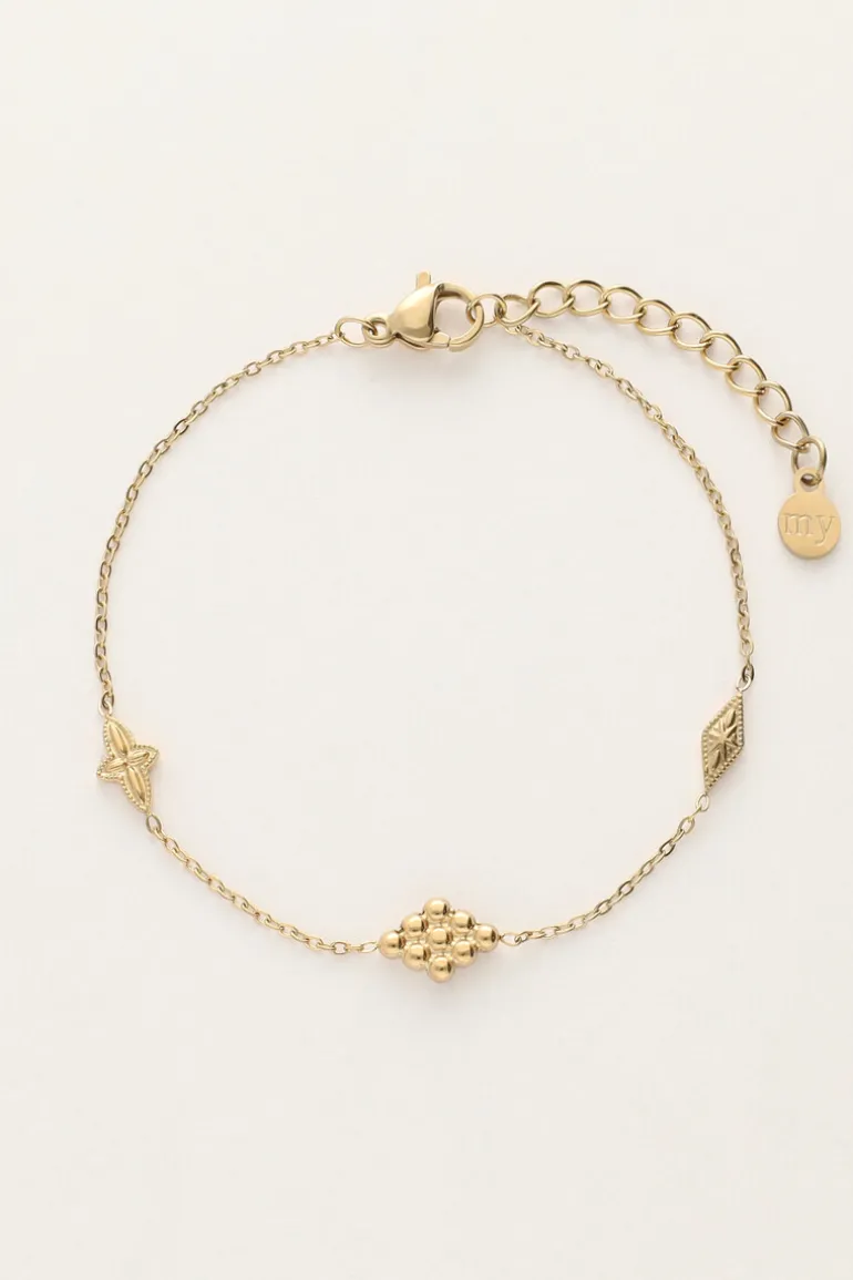 Bracelet Minimaliste à Carreaux