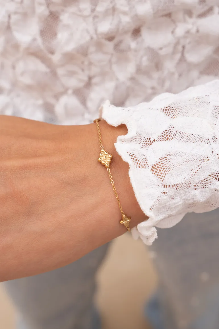 Bracelet Minimaliste à Carreaux