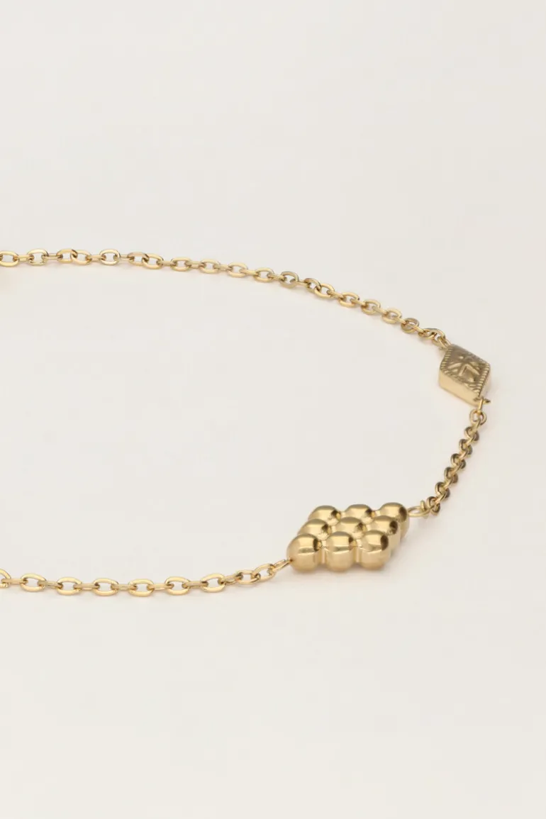 Bracelet Minimaliste à Carreaux