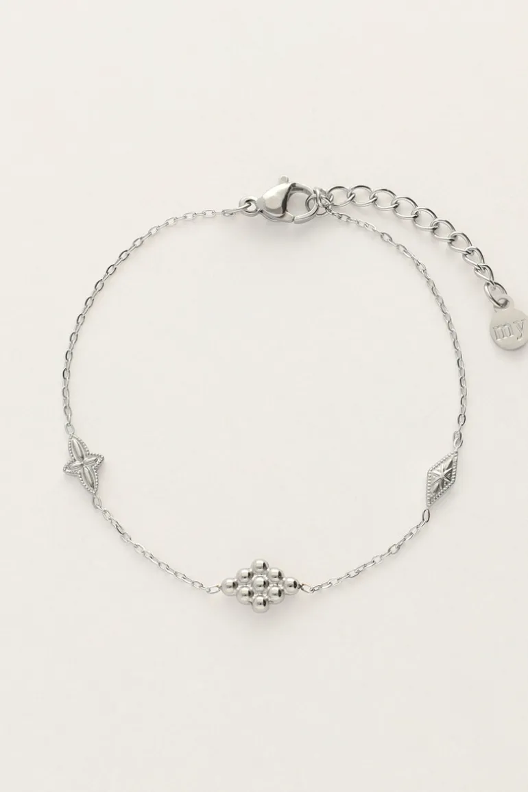 Bracelet Minimaliste à Carreaux