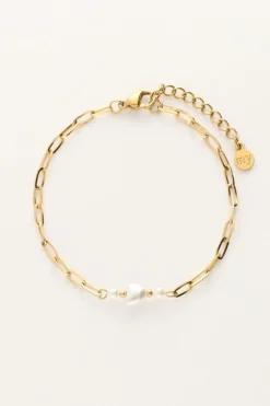 Bracelet Minimaliste Avec Cœur En Perles