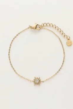 Bracelet Minimaliste Avec Soleil Et Strass