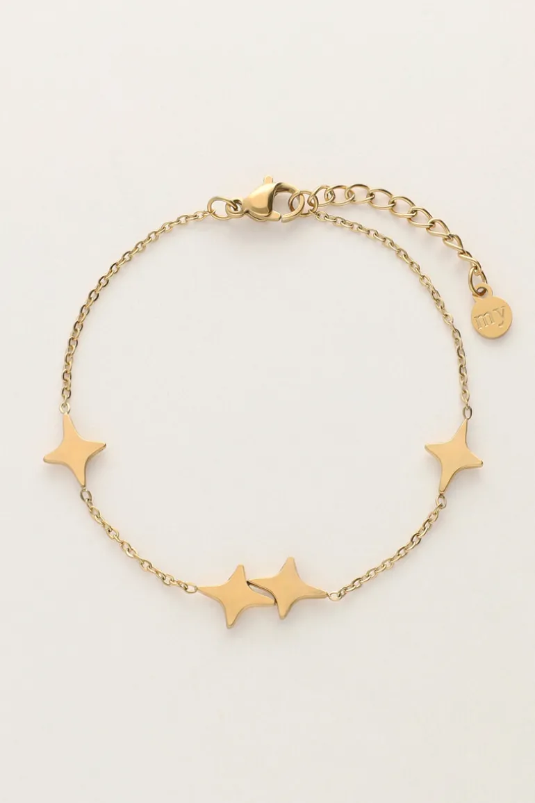 Bracelet Minimaliste Avec étoiles Polaires