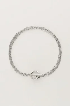 Bracelet Minimaliste Avec 4 Chaînes Et Fermoir