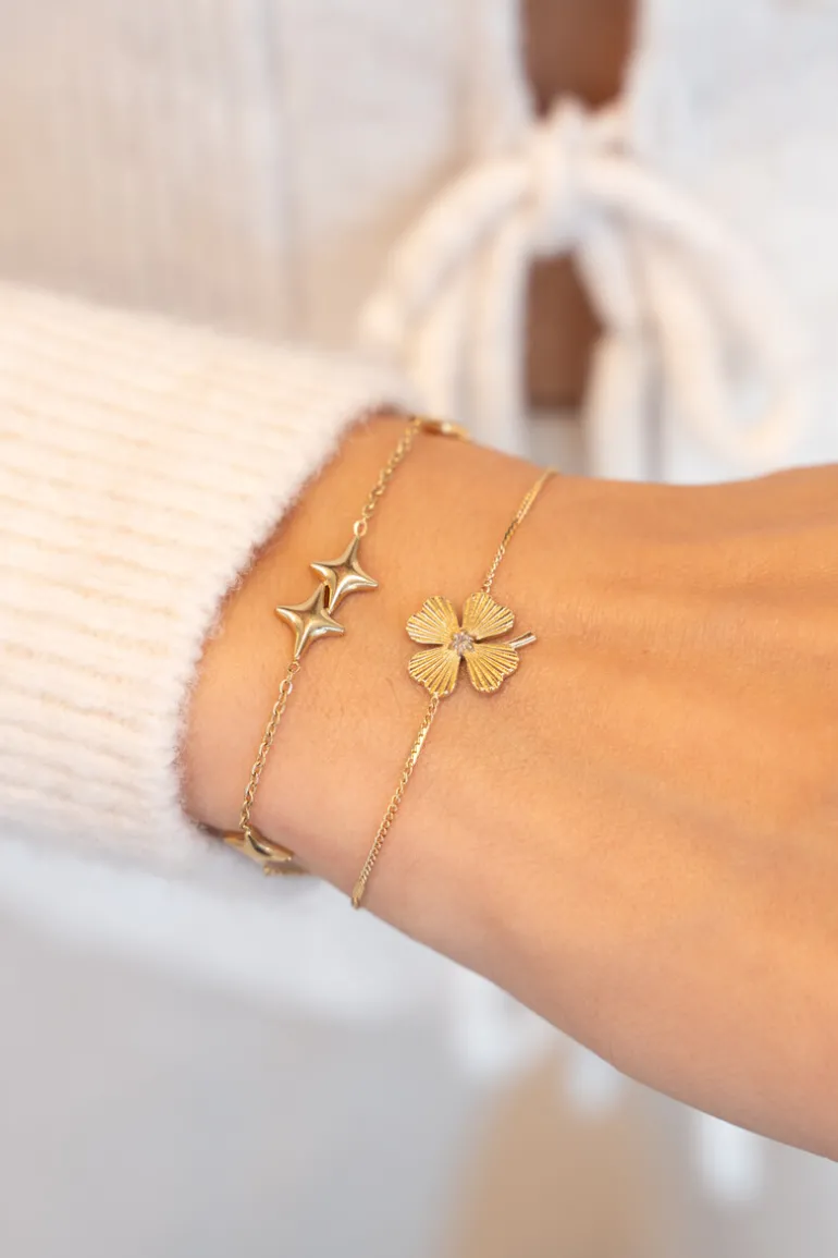 Bracelet Minimaliste Avec étoiles Polaires