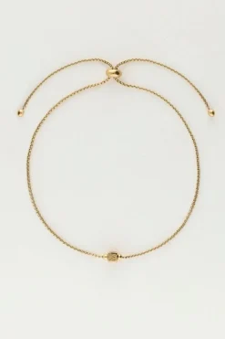 Bracelet Minimaliste Avec Cube Initiale