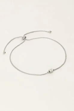 Bracelet Minimaliste Avec Cube Initiale