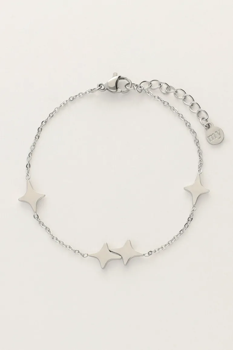 Bracelet Minimaliste Avec étoiles Polaires
