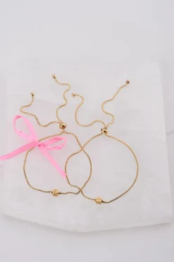 Bracelet Minimaliste Avec Cube Initiale