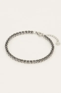 Bracelet MOOD Avec Pierres Noires