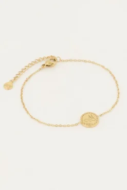 Bracelet Petite Medaille Initiale