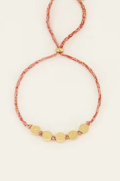 Bracelet Souvenir Rouge à Charms Amour