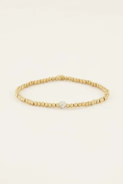 Bracelet Strass Avec Petite Boule En Strass