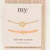 Bracelets Duo Mère-enfant Orange