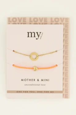 Bracelets Duo Mère-enfant Orange