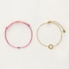 Bracelets Duo Mère-fille Rose