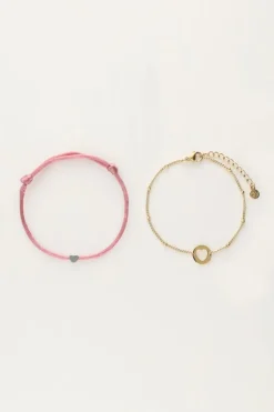 Bracelets Duo Mère-fille Rose