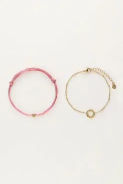Bracelets Duo Mère-fille Rose