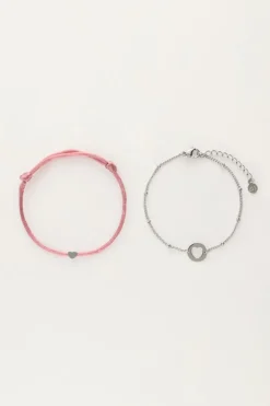 Bracelets Duo Mère-fille Rose