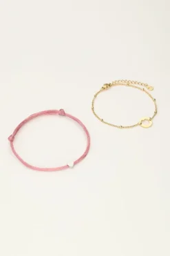 Bracelets Duo Mère-fille Rose