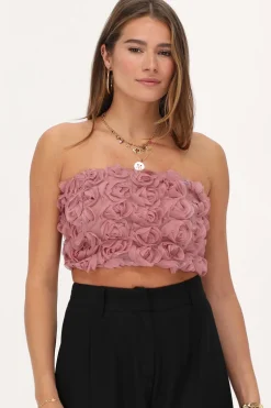 Bustier Rose Avec Roses