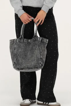 Cabas Mini En Denim Gris