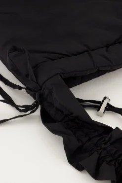 Cabas Noir à Volants