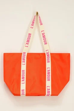 Cabas Orange « L’amour »