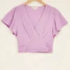 Cache-coeur Lilas Effet Lin