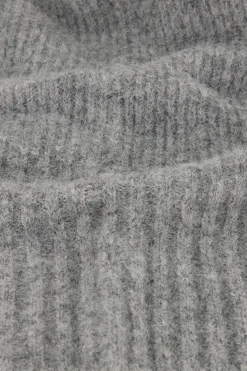 Cagoule Grise En Tricot