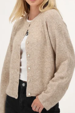 Cardigan Beige Avec Boutons