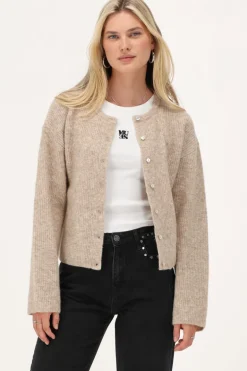 Cardigan Beige Avec Boutons