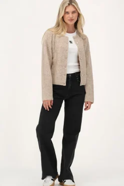 Cardigan Beige Avec Boutons