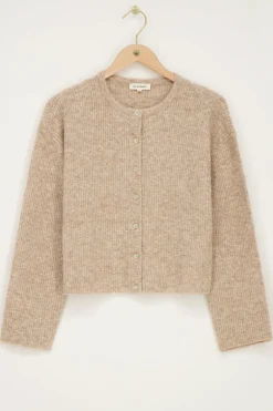 Cardigan Beige Avec Boutons