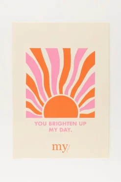 Carte "You Brighten Up My Day"