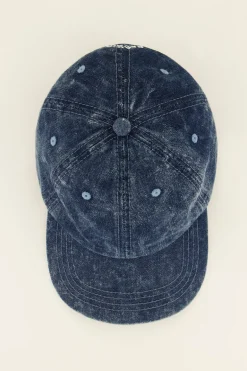 Casquette Bleue Foncée Denim “Au Revoir