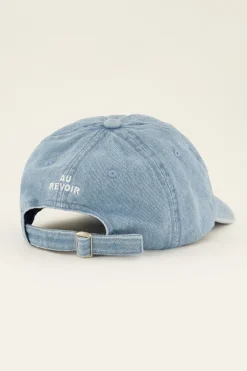Casquette En Jean “Au Revoir
