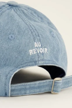 Casquette En Jean “Au Revoir