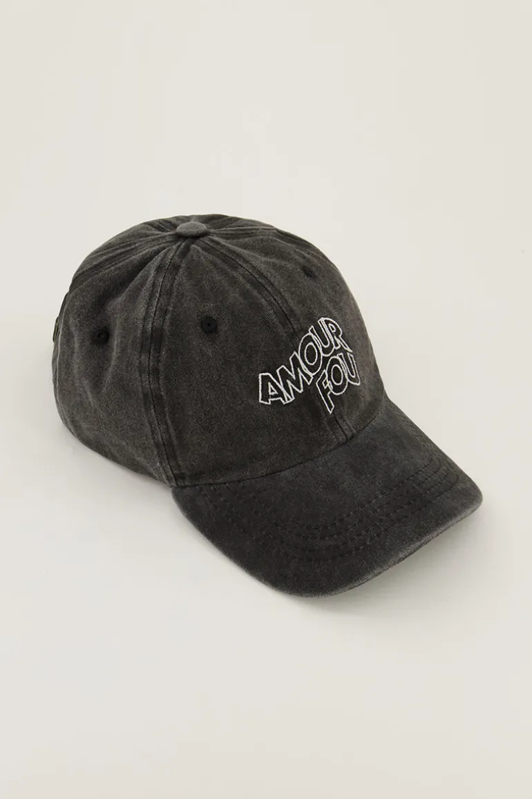 Casquette Grise "Amour Fou"