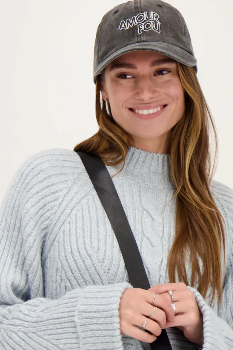 Casquette Grise "Amour Fou"
